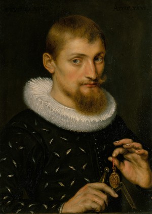 Peter Paul Rubens, Portrait of a Man, Possibly an Architect or Geographer, Painting on canvas