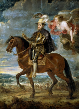 Peter Paul Rubens, Portrait of Philip II of Spain, Painting on canvas
