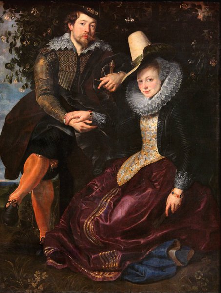 Rubens and Isabella Brandt, the Honeysuckle Bower. The painting by Peter Paul Rubens
