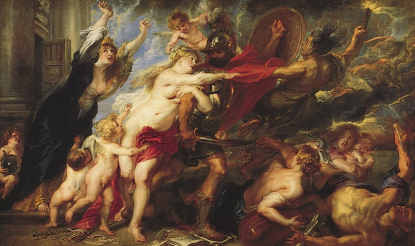The Consequences of War. The painting by Peter Paul Rubens