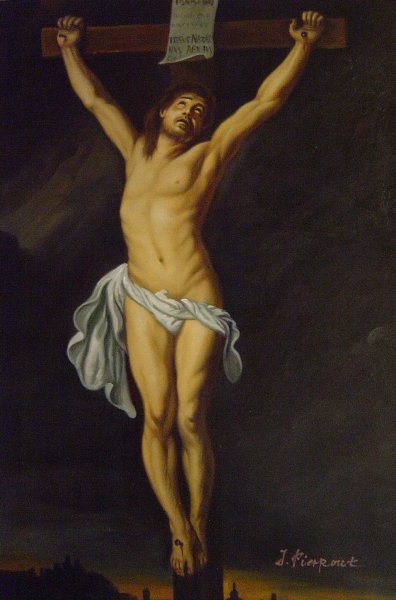 The Crucified Christ. The painting by Peter Paul Rubens