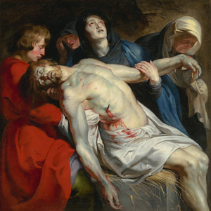 Peter Paul Rubens, The Entombment , Painting on canvas