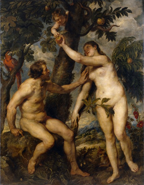 The Fall of Man. The painting by Peter Paul Rubens