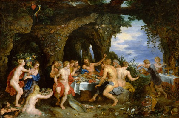 The Feast of Achelous. The painting by Peter Paul Rubens