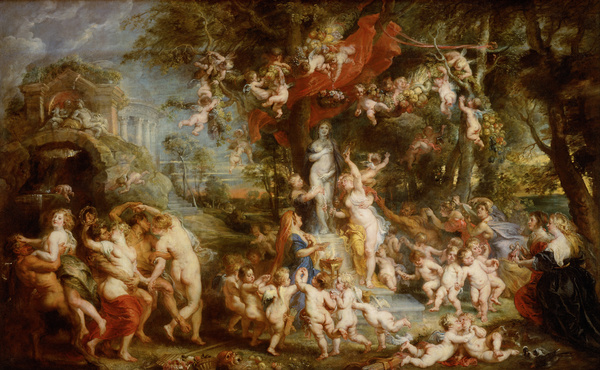 The Feast of Venus. The painting by Peter Paul Rubens