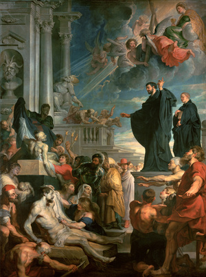 Peter Paul Rubens, The Miracles of St. Francis Xavier, Painting on canvas