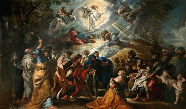 The Transfiguration of Christ. The painting by Peter Paul Rubens