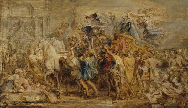 The Triumph of Henry IV. The painting by Peter Paul Rubens