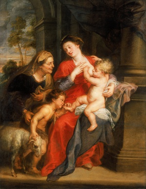 Reproduction oil paintings - Peter Paul Rubens - The Virgin and Child with Sts. Elizabeth and John