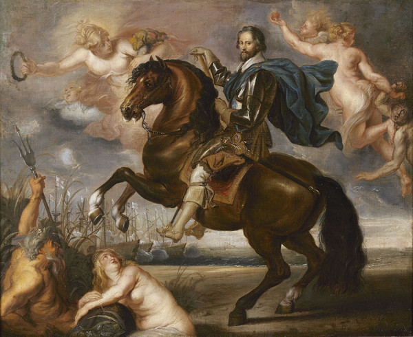 Triumph of the Duke of Buckingham. The painting by Peter Paul Rubens