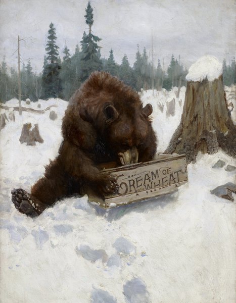Bear Chance. The painting by Philip R. Goodwin