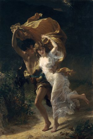 Pierre-Auguste Cot, The Storm, Painting on canvas