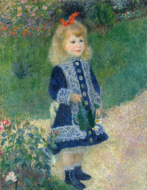 Pierre-Auguste Renoir, A Girl with a Watering Can, Painting on canvas