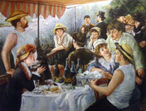 A Luncheon Of The Boating Party, Pierre-Auguste Renoir, Art Paintings