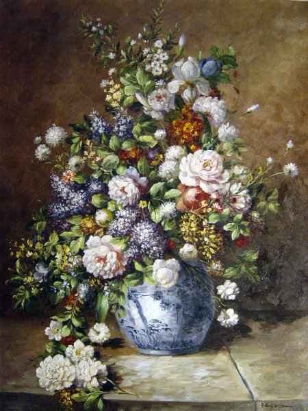 A Spring Bouquet. The painting by Pierre-Auguste Renoir