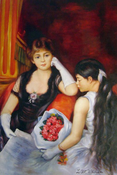 At The Concert. The painting by Pierre-Auguste Renoir