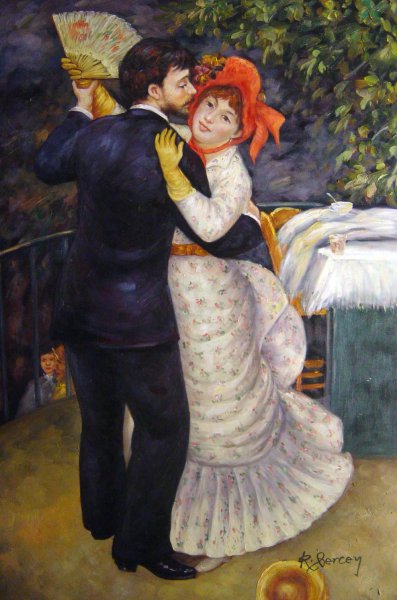 Country Dance. The painting by Pierre-Auguste Renoir