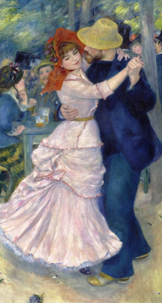 Dance at Bougival. The painting by Pierre-Auguste Renoir
