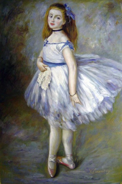 Dancer. The painting by Pierre-Auguste Renoir