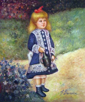 Reproduction oil paintings - Pierre-Auguste Renoir - Girl With A Watering Can