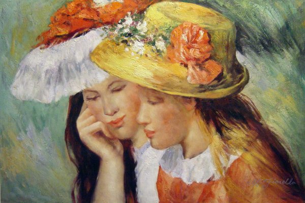 Les Deux Soeurs (Two Sisters). The painting by Pierre-Auguste Renoir