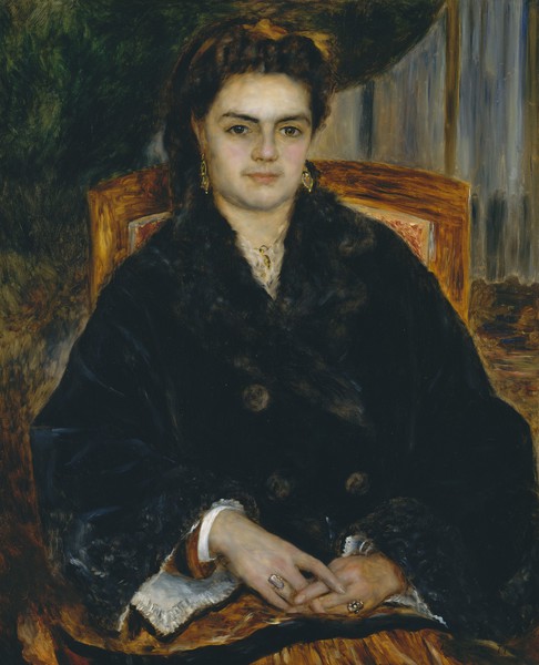 Madame Edouard Bernier (Marie-Octavie-Stephanie Laurens). The painting by Pierre-Auguste Renoir