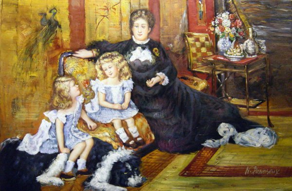 Madame Georges Charpentier And Her Children, Georgette And Paul. The painting by Pierre-Auguste Renoir