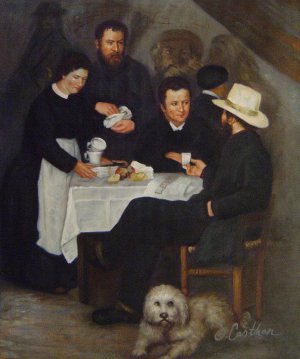 Famous paintings of Cafe Dining: Mother Anthony's Inn At Marlotte