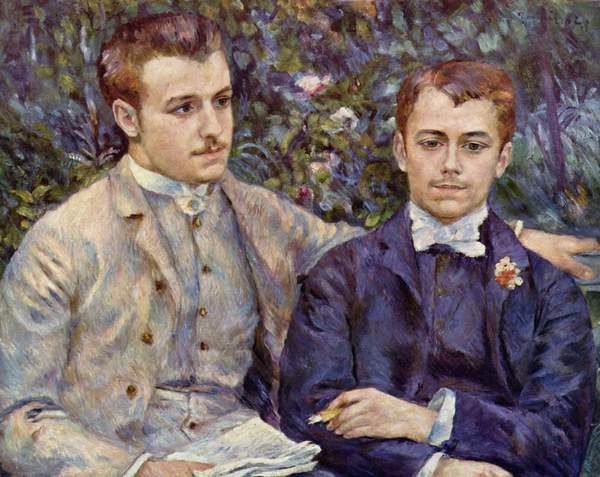 Portrait of Charles and Georges Durand-Ruel. The painting by Pierre-Auguste Renoir