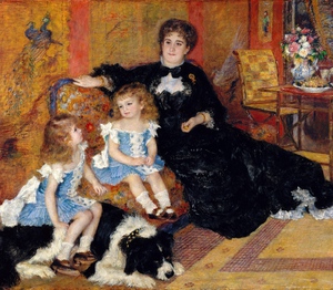 Famous paintings of Mother and Child: Portrait of Madame Georges Charpentier and Her Children