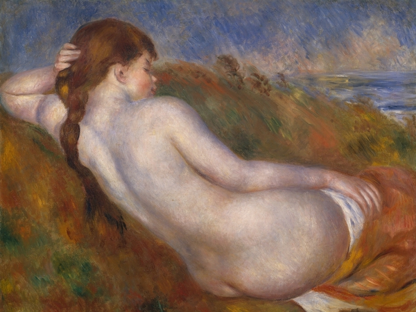 Reclining Nude. The painting by Pierre-Auguste Renoir