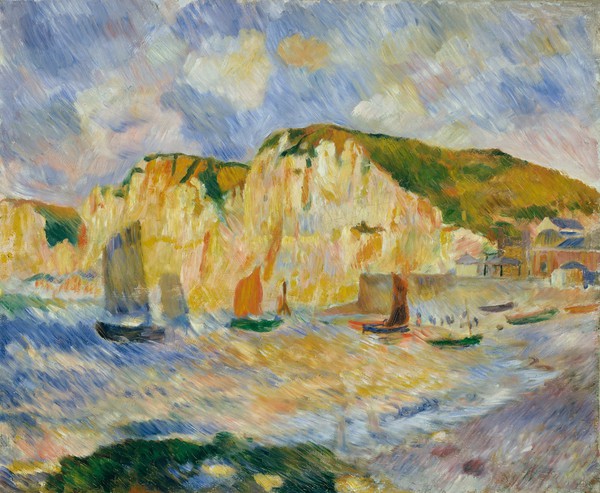 Sea and Cliffs. The painting by Pierre-Auguste Renoir