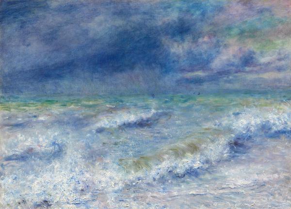 Seascape. The painting by Pierre-Auguste Renoir