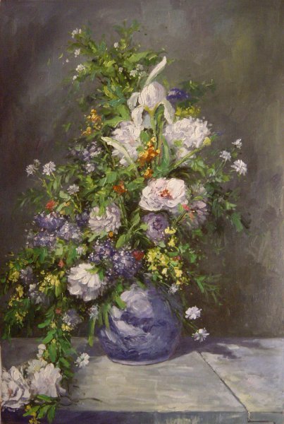 Spring Bouquet. The painting by Pierre-Auguste Renoir