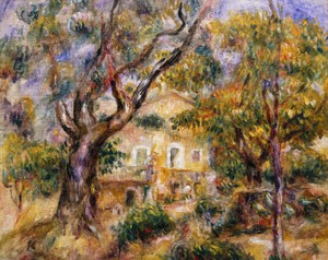 Pierre-Auguste Renoir, The Farm at Les Collettes, Cagnes, Painting on canvas
