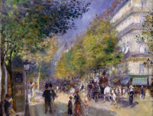 Pierre-Auguste Renoir, The Grands Boulevards, Painting on canvas