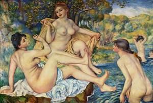 Pierre-Auguste Renoir, The Large Bathers, Painting on canvas