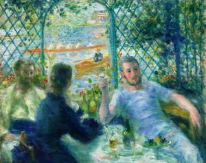 Famous paintings of Cafe Dining: The Lunch at the Restaurant Fournaise (The Rowers' Lunch)