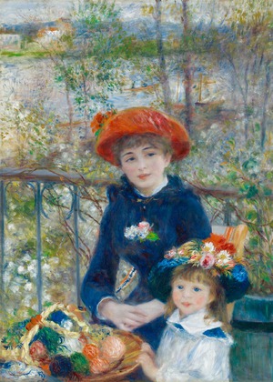 Pierre-Auguste Renoir, The Two Sisters on the Terrace, Painting on canvas