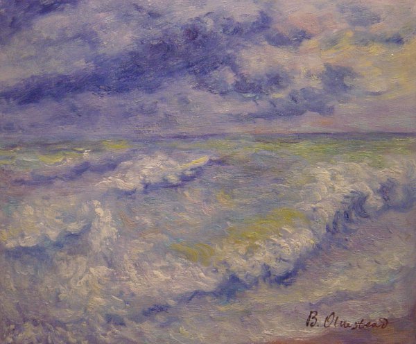 The Wave. The painting by Pierre-Auguste Renoir