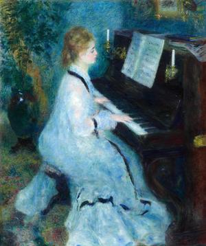Reproduction oil paintings - Pierre-Auguste Renoir - The Woman at the Piano