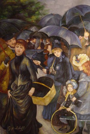 Umbrellas, Pierre-Auguste Renoir, Art Paintings
