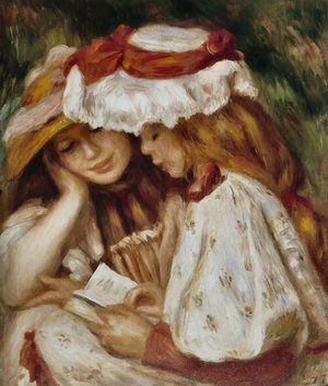 Pierre-Auguste Renoir, Young Girls Reading, Painting on canvas