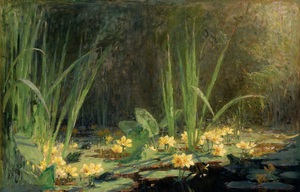 Reproduction oil paintings - Pierre-Eugene Montezin - Pool with Frogs, 1908