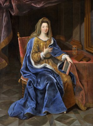 Pierre Mignard, Francoise d'Aubigne, Marquise de Maintenon, Painting on canvas