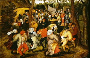 Pieter Bruegel the Younger, Peasant Wedding Dance, Painting on canvas