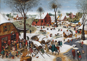 Pieter Bruegel the Younger, The Census at Bethlehem, Painting on canvas