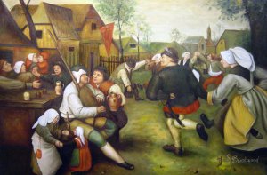 A Peasant Dance, Pieter the Elder Bruegel, Art Paintings