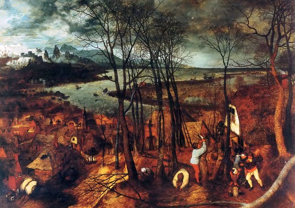 The Gloomy Day. The painting by Pieter the Elder Bruegel