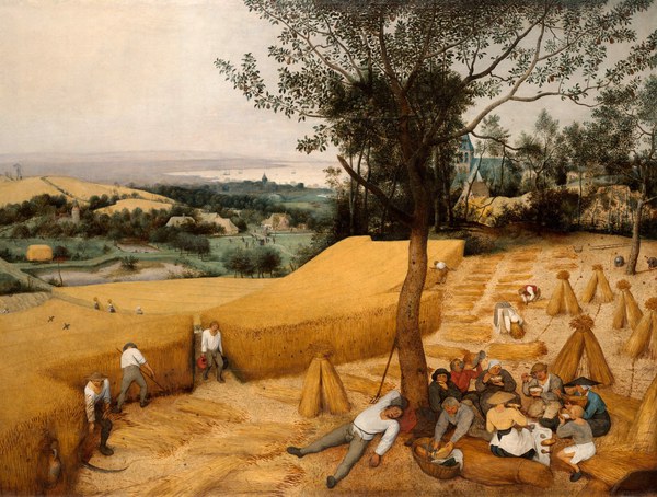 The Harvesters. The painting by Pieter the Elder Bruegel